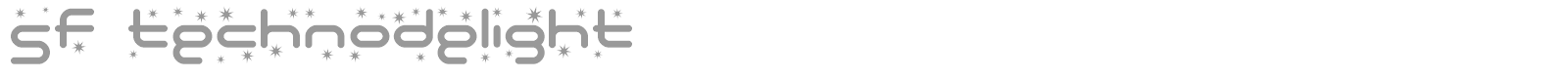 SF Technodelight font preview